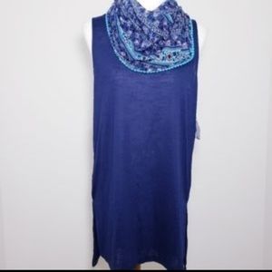WF NWT! blue top with bandana 🤍EXTRA LARGE